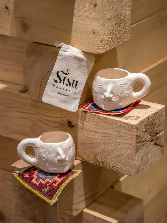 handmade face mug - Image 1