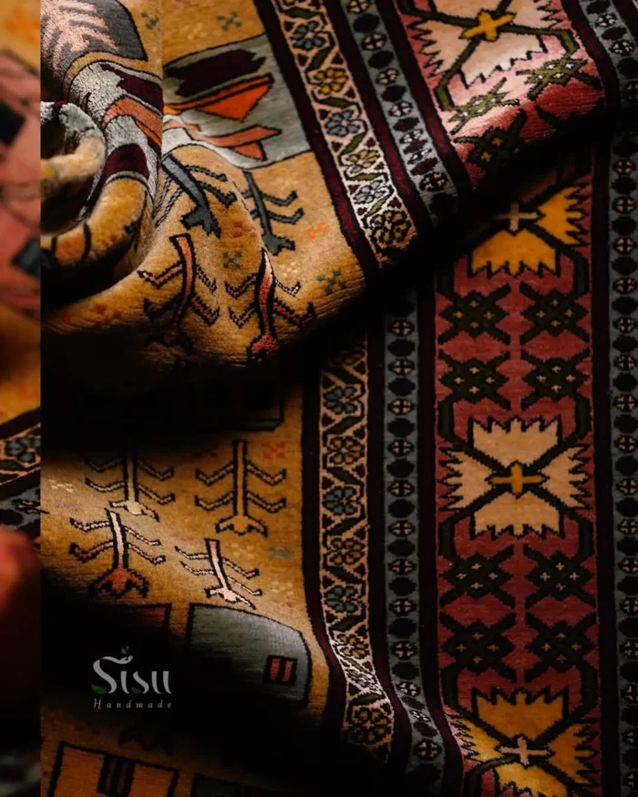 traditional khaki rug - Image 1